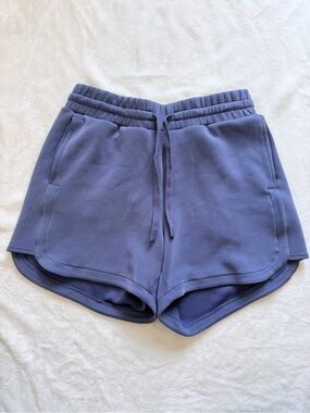 Mondetta Women's Athletic Drawstring Shorts - Dusty Blue